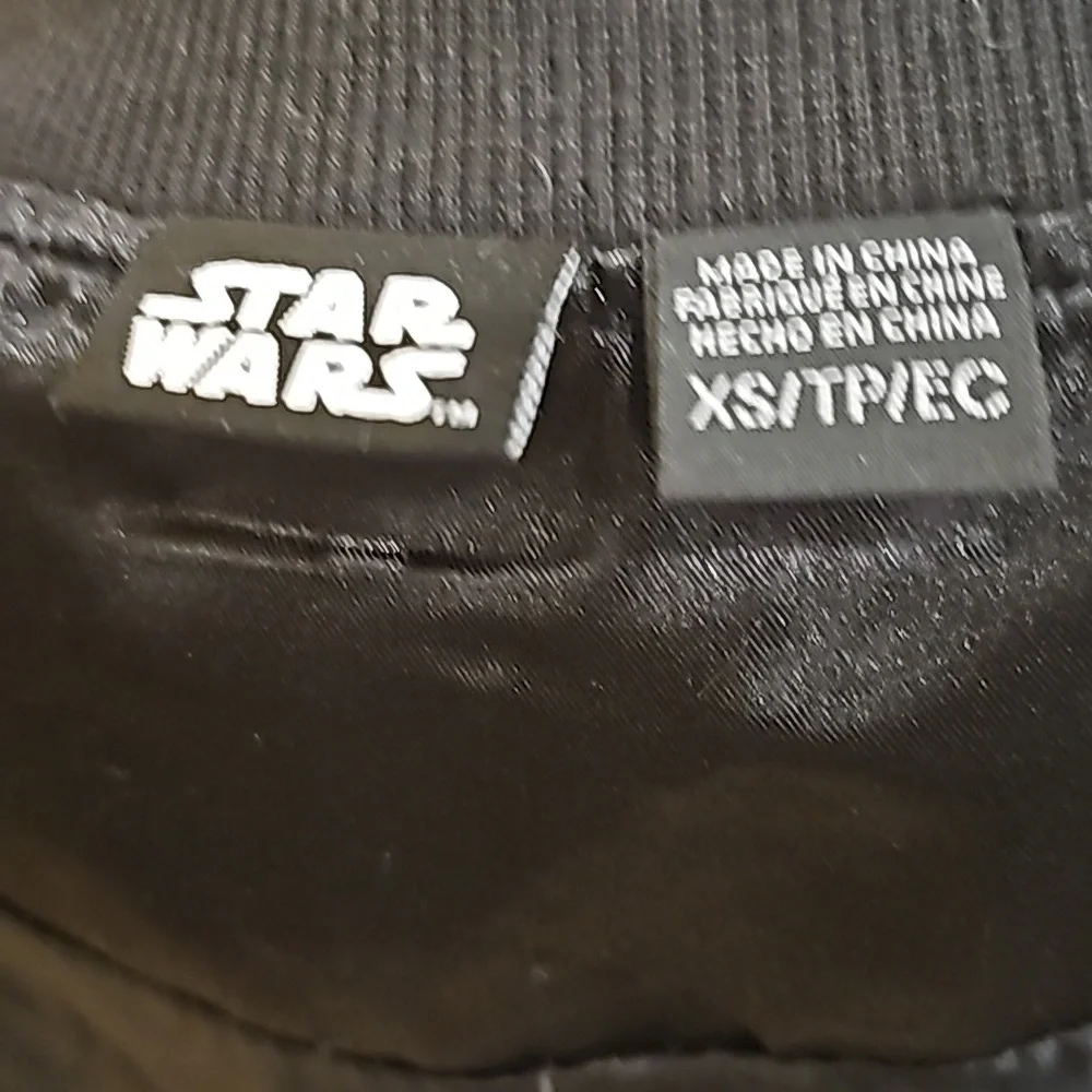 F Disney Star Wars Japanese Fighter Bomber Black Jacket XS
